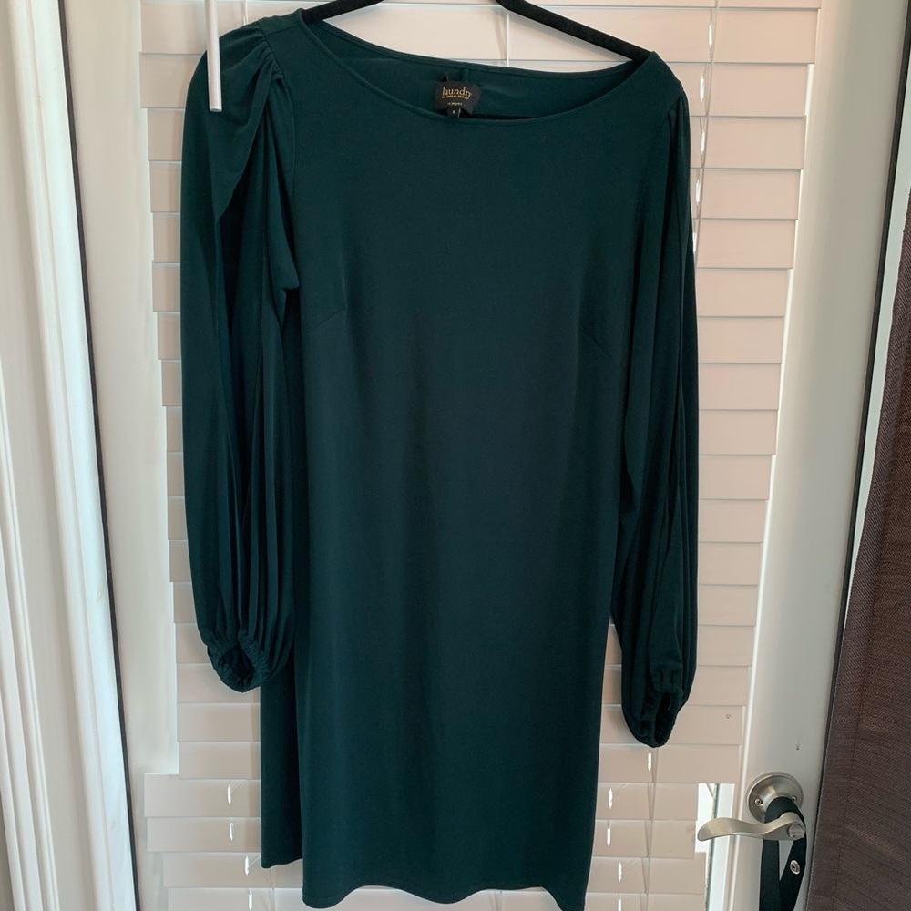 Emerald green dress